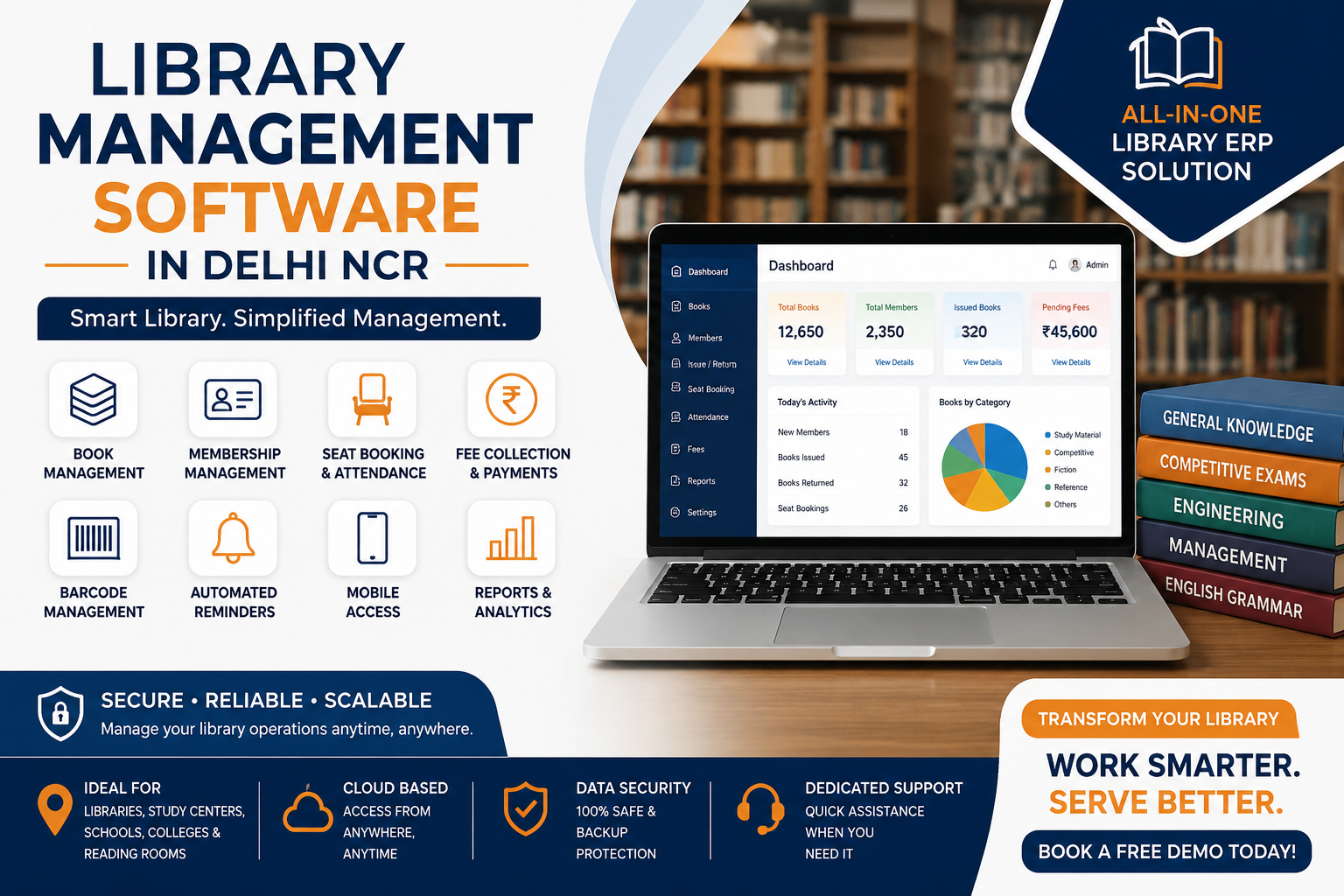 Digital library booking system